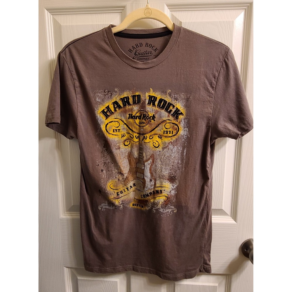 Vintage Hard Rock Cafe Destin Florida Men Small T-Shirt Hard Rock Guitar Company